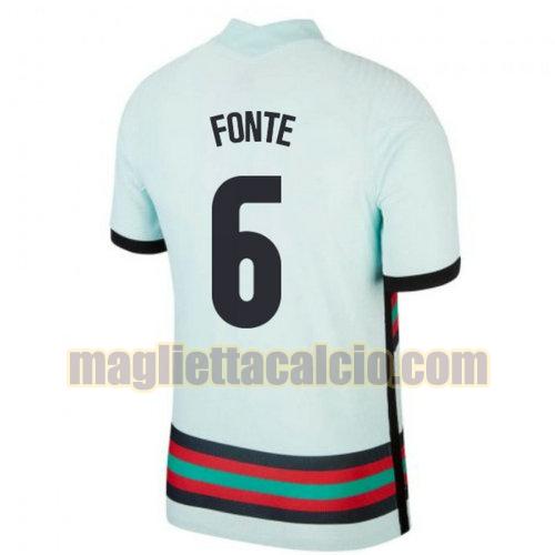 maglia fonte 6 portogallo uomo seconda 2020-2021