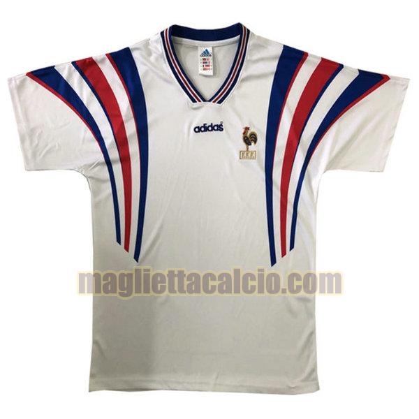 maglia francia uomo bianca seconda divisa 1996