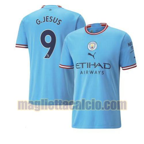 maglia g.jesus 9 manchester city uomo prima 2022-2023