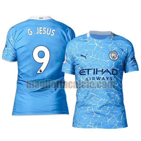 maglia gabriel jesus 9 manchester city uomo prima 2020-2021
