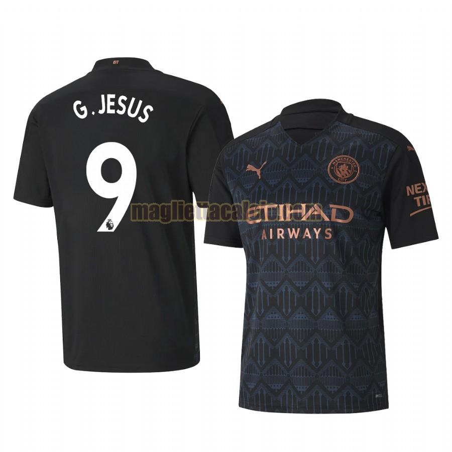 maglia gabriel jesus 9 manchester city uomo seconda 2020-2021
