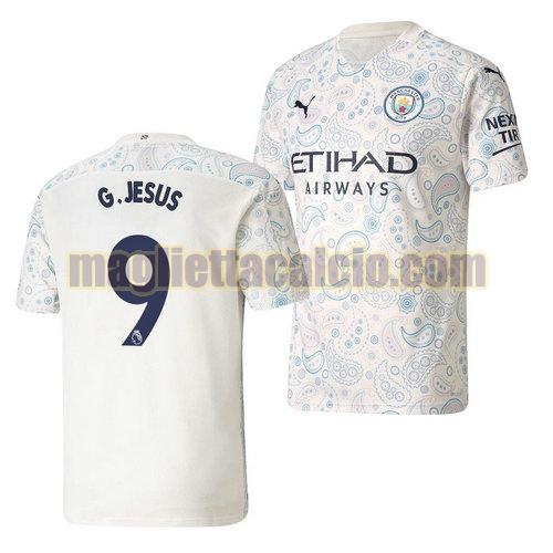 maglia gabriel jesus 9 manchester city uomo terza 2020-2021