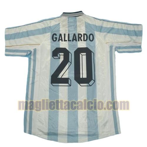 maglia gallardo 20 argentina uomo prima divisa coppa del mondo 1998