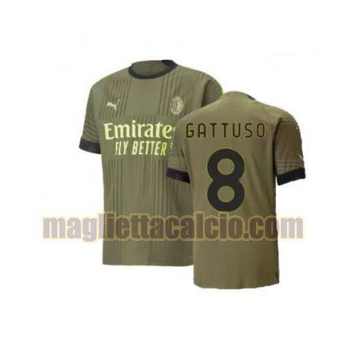 maglia gattuso 8 ac milan uomo terza 2022-2023