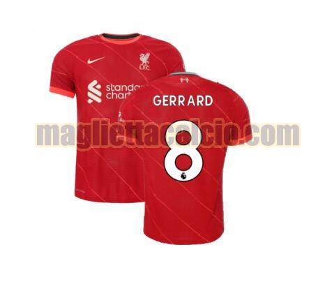 maglia gerrard 8 liverpool uomo prima 2021-2022