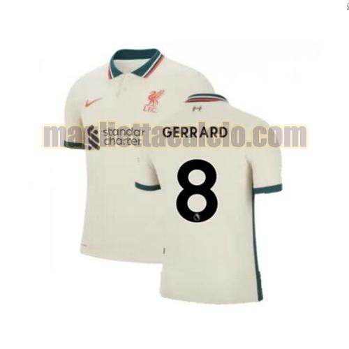 maglia gerrard 8 liverpool uomo seconda 2021-2022