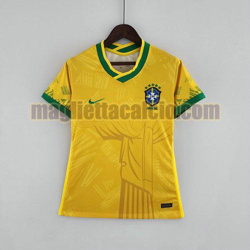 maglia giallo brasile donna classic 2022-2023
