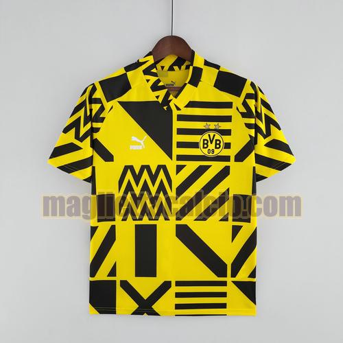 maglia giallo nero borussia dortmund uomo pre-match 2022-2023