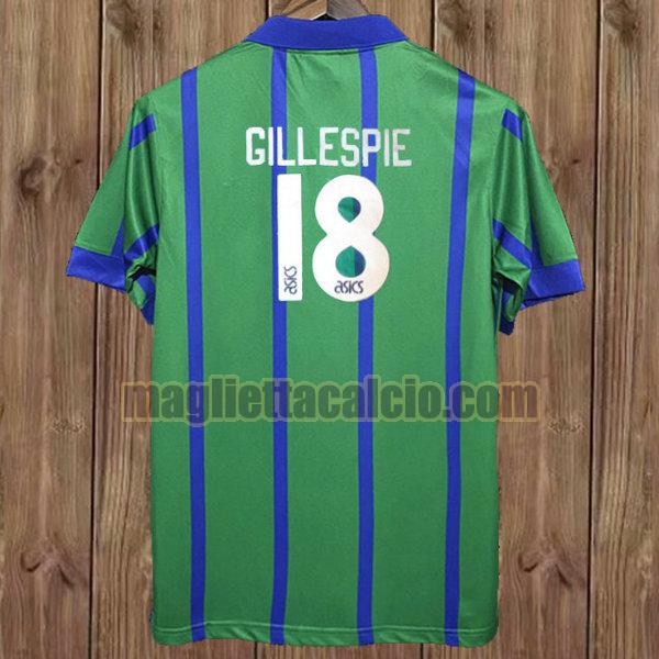 maglia gillespie 18 newcastle united verde terza 1993-1995