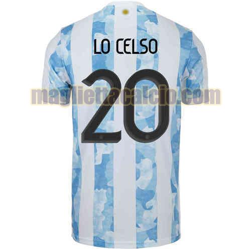 maglia giovani lo celso 20 argentina uomo prima 2021-2022
