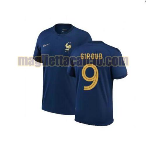 maglia giroud 9 francia uomo prima 2022