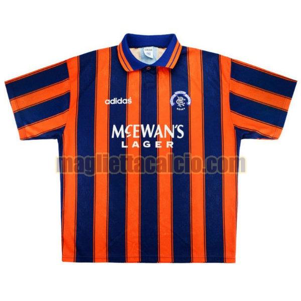 maglia glasgow rangers uomo arancia seconda divisa 1993-1994