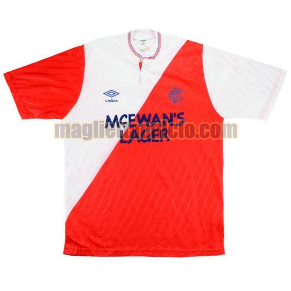 maglia glasgow rangers uomo rosso seconda divisa 1987-1988