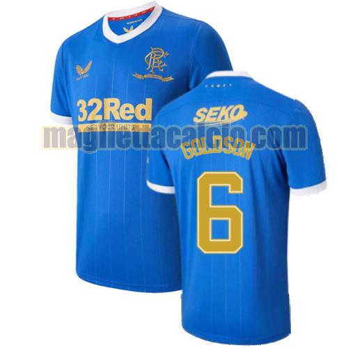 maglia goldson 6 glasgow rangers uomo prima 2021-2022