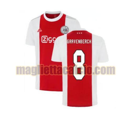 maglia gravenberch 8 ajax uomo prima 2021-2022