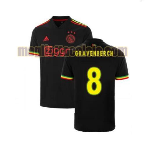 maglia gravenberch 8 ajax uomo terza 2021-2022