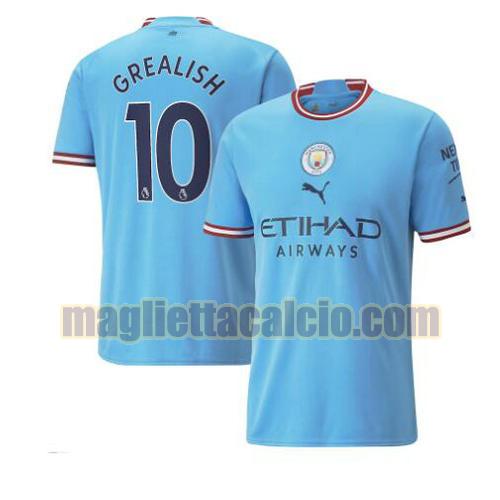 maglia grealish 10 manchester city uomo prima 2022-2023