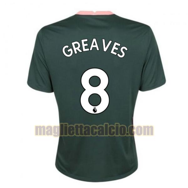 maglia greaves 8 tottenham hotspur uomo seconda 2020-2021