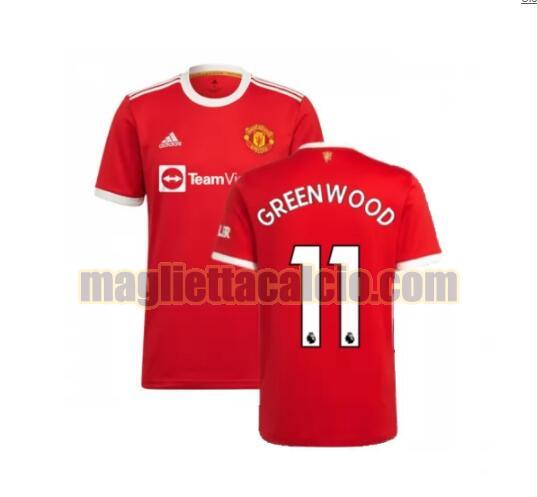 maglia greenwood 11 manchester united uomo prima 2021-2022