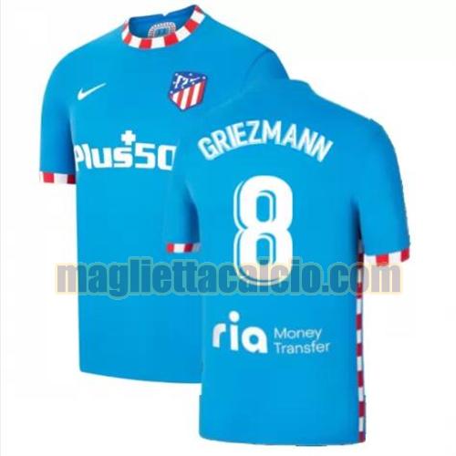 maglia griezmann 8 atletico madrid uomo terza 2021-2022