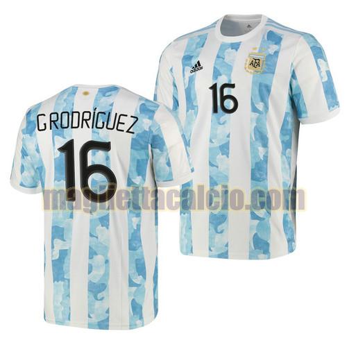 maglia guido rodriguez 16 argentina uomo prima 2021-2022