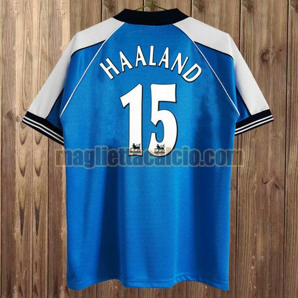 maglia haaland 15 manchester city uomo blu prima 1999-2001