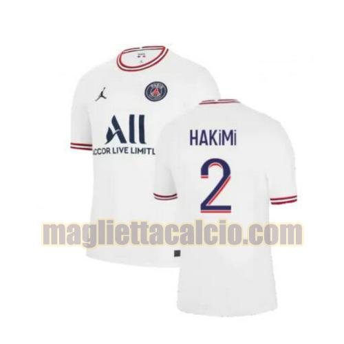 maglia hakimi 2 paris saint germain uomo 4th 2021-2022
