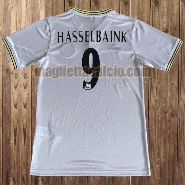 maglia hasselbaink 9 leeds united uomo bianco prima 1996-1998