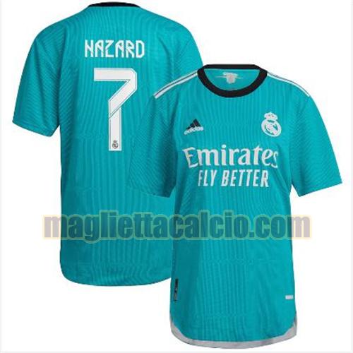 maglia hazard 7 real madrid uomo terza 2021-2022