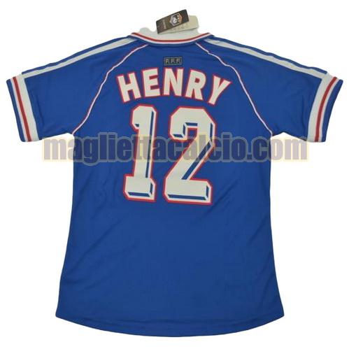 maglia henry 12 francia uomo prima divisa coppa del mondo 1998