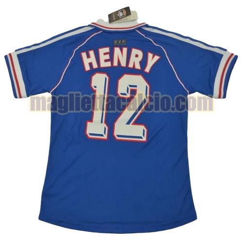 maglia henry 12 francia uomo prima divisa coppa del mondo 1998