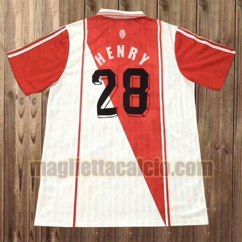 maglia henry 28 as monaco uomo prima divisa 1996-1997