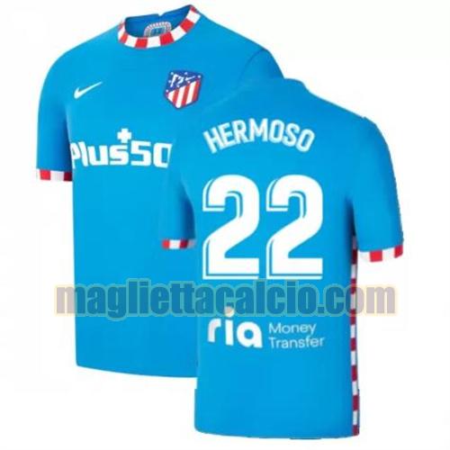 maglia hermoso 22 atletico madrid uomo terza 2021-2022