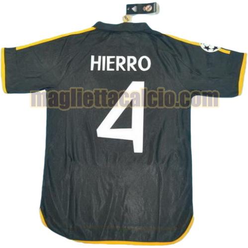 maglia hierro 4 real madrid uomo seconda divisa 1999-2000