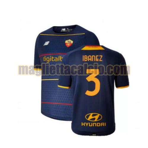 maglia ibanez 3 as roma uomo 4th 2021-2022