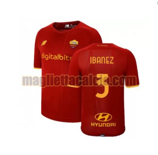 maglia ibanez 3 as roma uomo prima 2021-2022