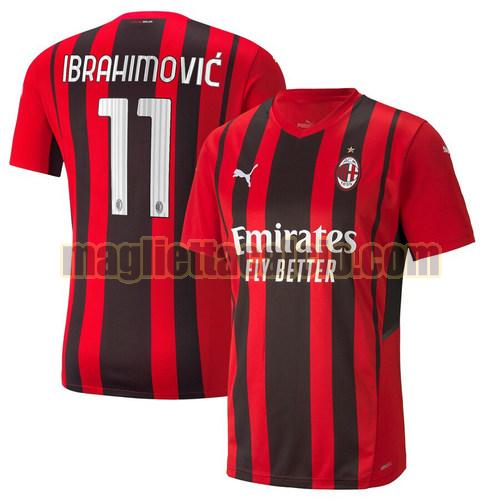 maglia ibrahimovic 11 ac milan uomo prima 2021-2022