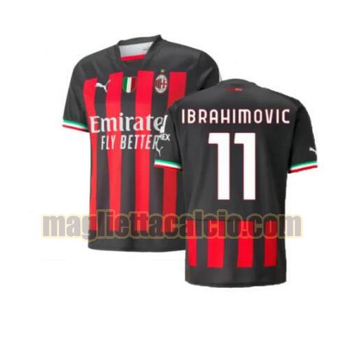 maglia ibrahimovic 11 ac milan uomo prima 2022-2023