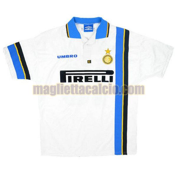 maglia inter uomo bianco seconda 1997-1998