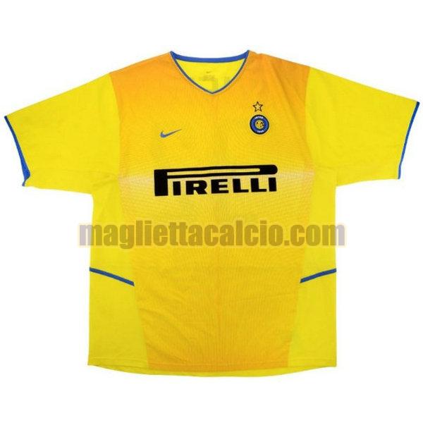 maglia inter uomo giallo seconda 2002-2003