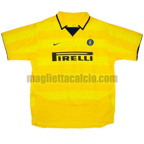 maglia inter uomo giallo seconda 2003-2004