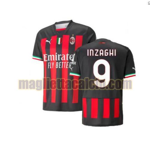 maglia inzaghi 9 ac milan uomo prima 2022-2023