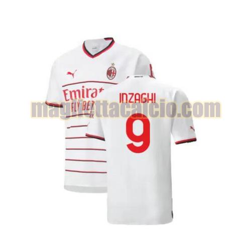 maglia inzaghi 9 ac milan uomo seconda 2022-2023