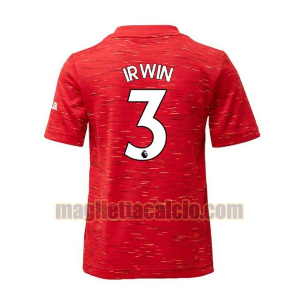 maglia irwin 3 manchester united uomo prima 2020-2021
