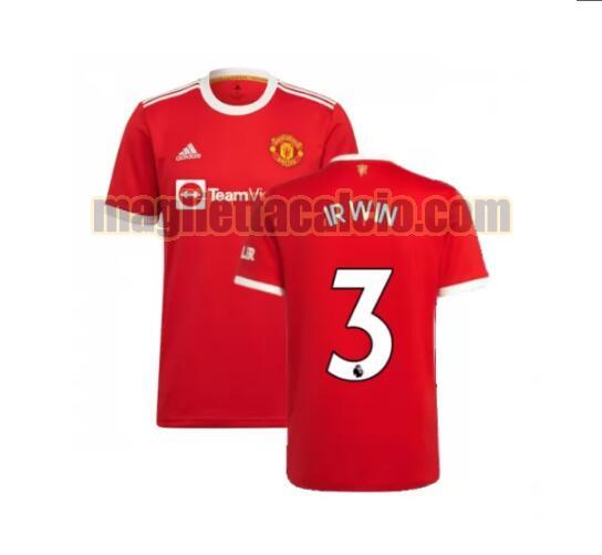 maglia irwin 3 manchester united uomo prima 2021-2022