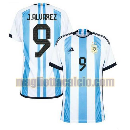 maglia j.alvarez 9 argentina uomo prima 2022