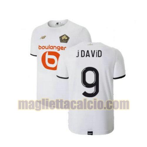 maglia j david 9 lille uomo seconda 2021-2022