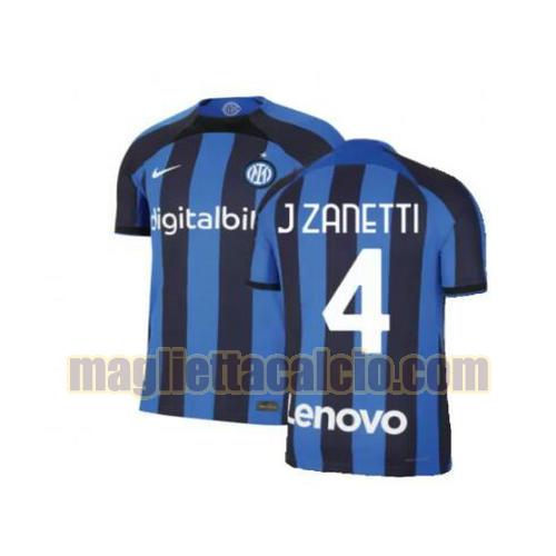 maglia j zanetti 4 inter milan uomo prima 2022-2023