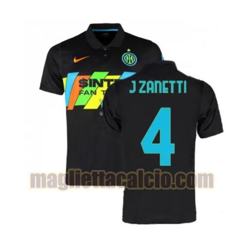 maglia j zanetti 4 inter milan uomo terza 2021-2022