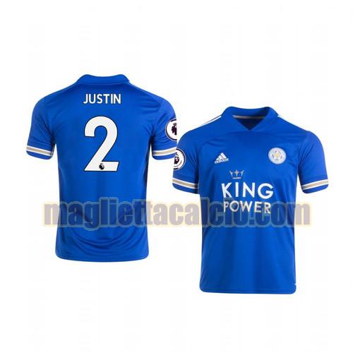 maglia james justin 2 leicester city uomo prima 2020-2021